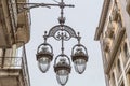 Beautiful hanging street lamp with an original metal design